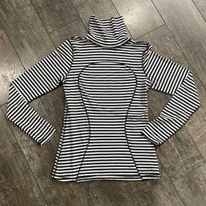 Lululemon striped turtle neck